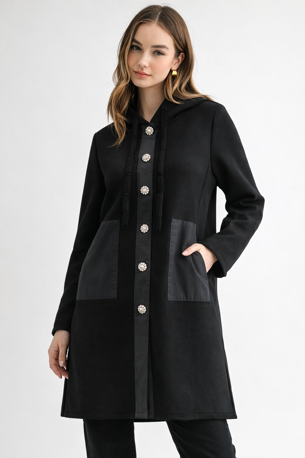 Joh 53055FT Francesca Jacket with Diamond Studs