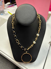 Michele Busch NW-24-104 Gunmetal/Matte Gold Pearl Adjustable