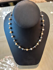 Michele Busch NT-25-460 Mixed Metal Beads Necklace