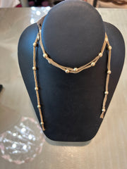 Michele Busch NW-25-106 Matte Gold Lariat Chain
