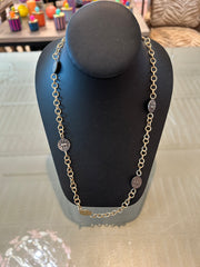 Michele Busch NW-24-137 Two Sided Two Toned Coin Chain