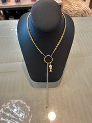 Michele Busch NW-25-194 Fish Gold Blue Fish Sodalite