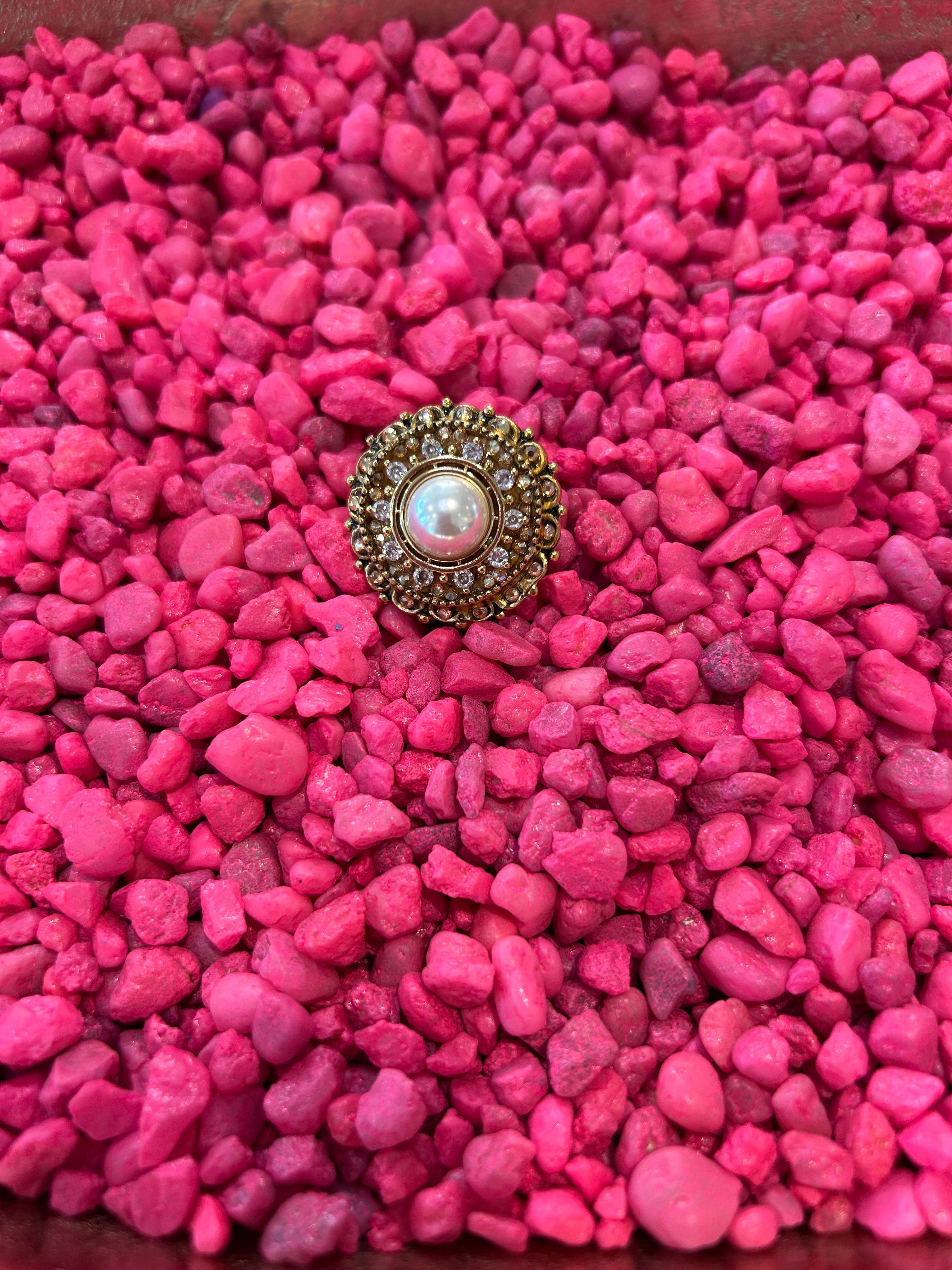 Mustard Seed Pearl Gold Ring