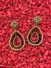 Mustard Seed Tortoise Teardrop Dangle Earring