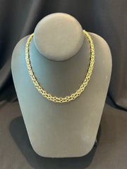 Mustard Seed Black Crystal Tennis Necklace