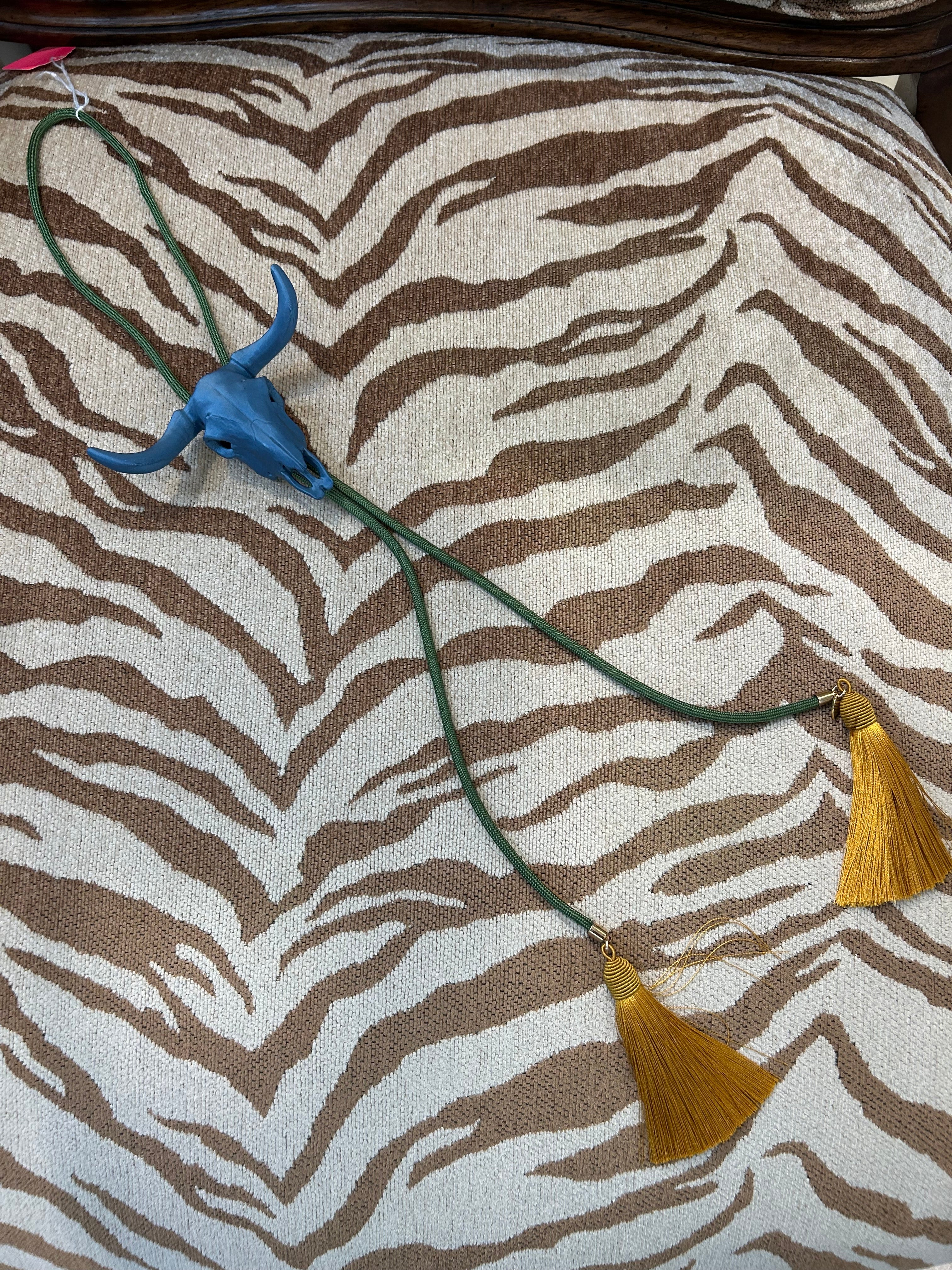 Rahya Longhorn Skull Bolo