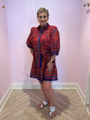 Joy Joy 78F4928-1 Liberty Paisley Shirt Dress