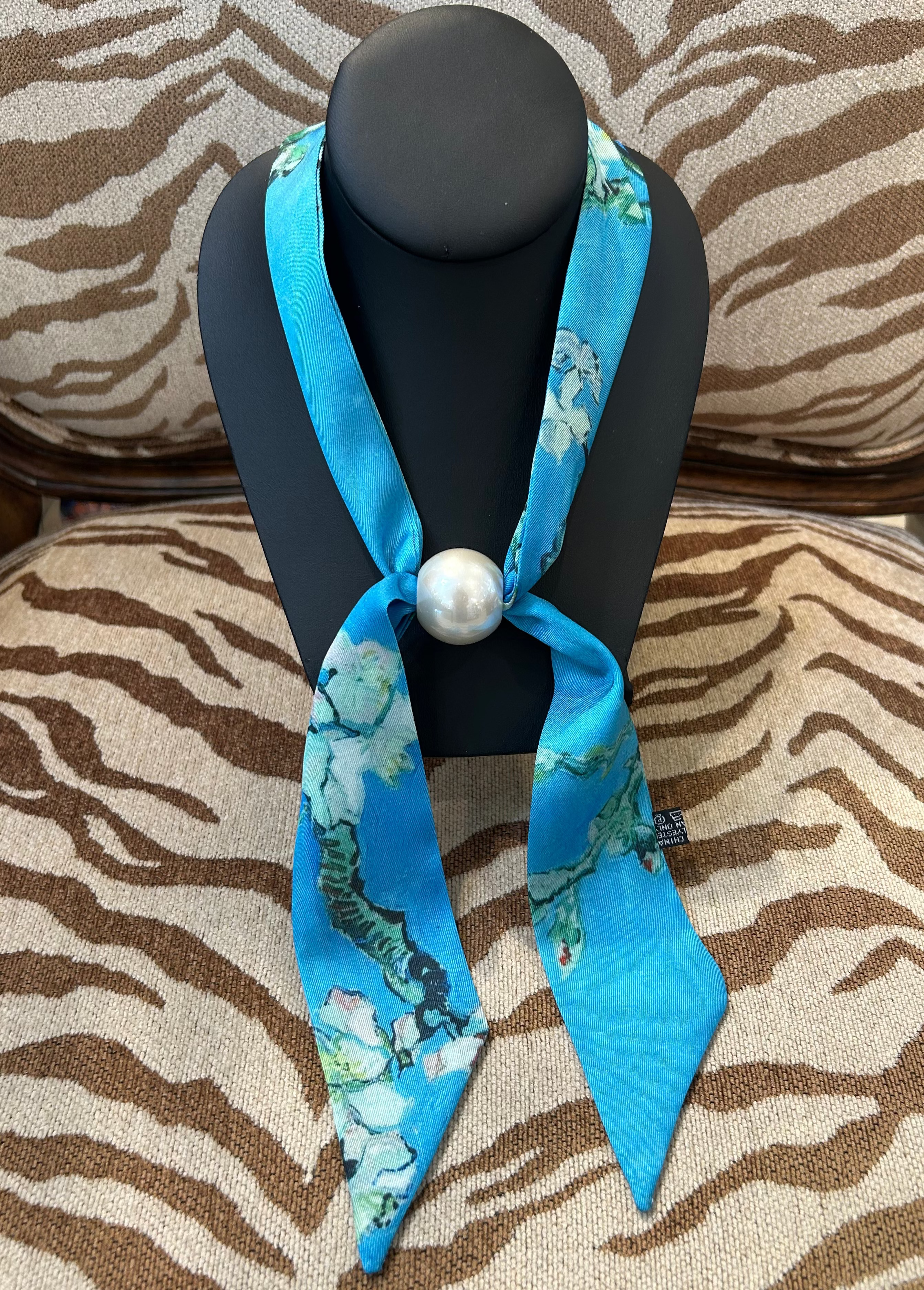 Studio G Scarf With Pearl - Watercolor
