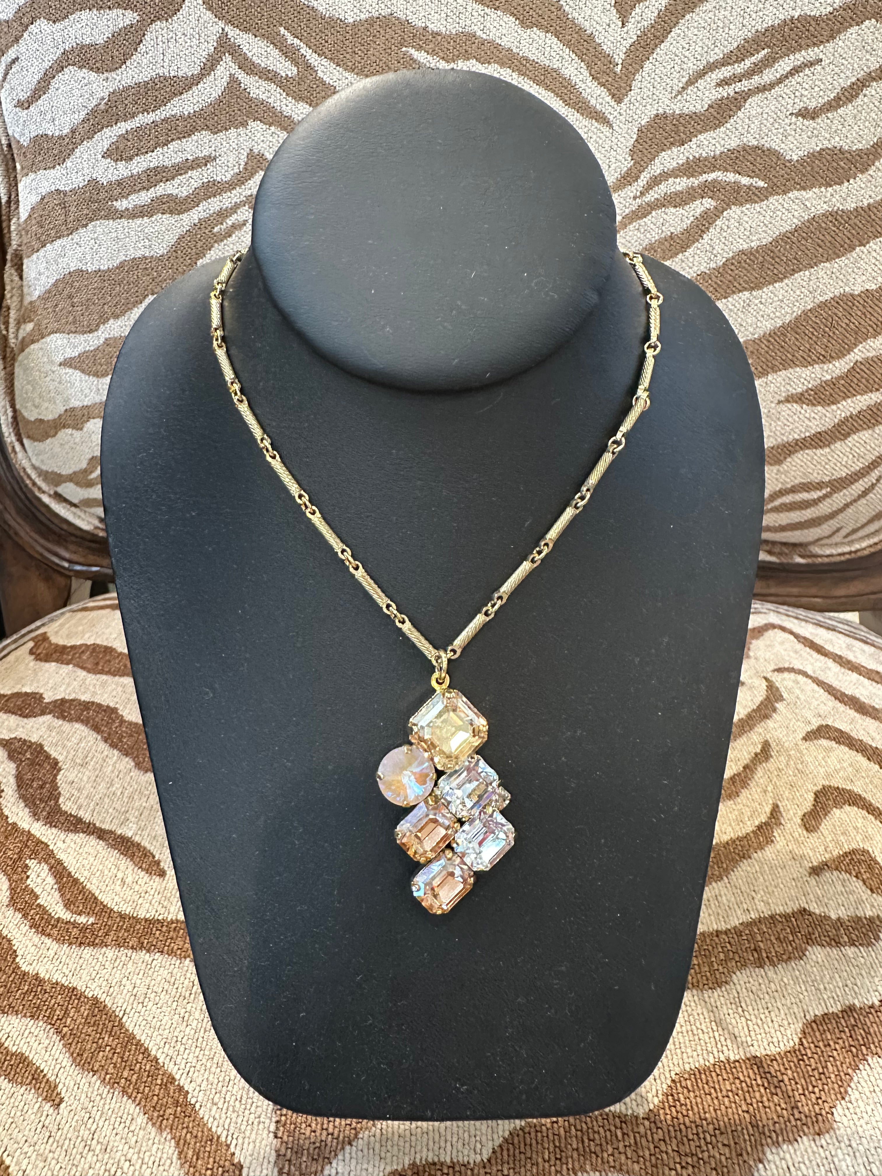 TOVA Jessica Necklace in Candy Glam Blush
