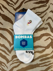 Bombas Embroid Quarter Sock