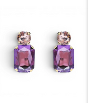 Michael Nash Adelle Rose-Light Amethyst Earrings