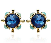 Michael Nash Antonella Sapphire/Adventurine Earrings