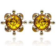 Michael Nash Antonella Topaz/Tigerey Earrings