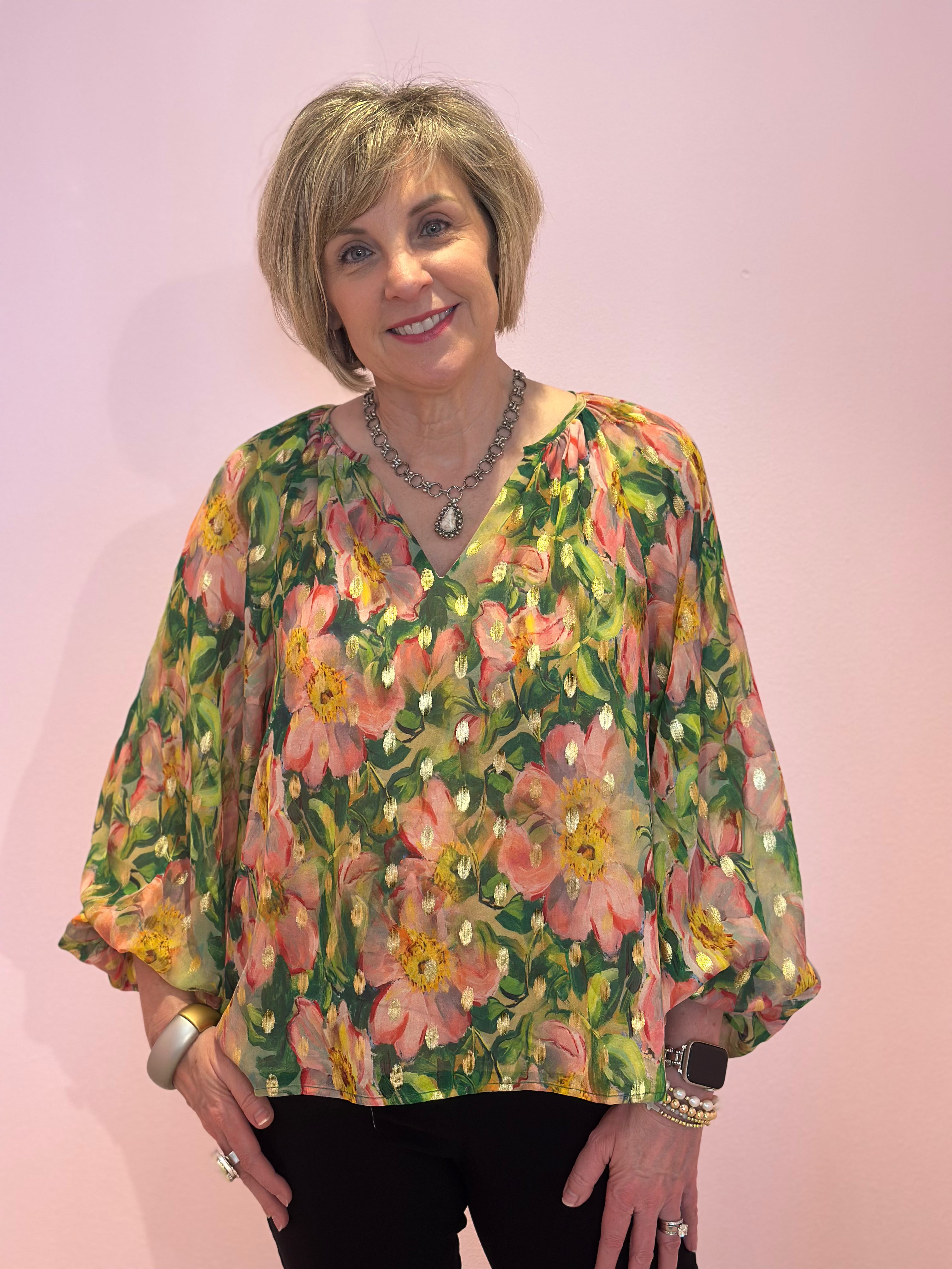 Jade 79G9923-2A Golden Magnolia Top