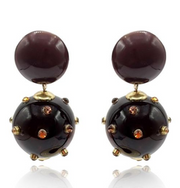 Michael Nash Valentina Tortoise Drop Earrings-Omega Pierced Back