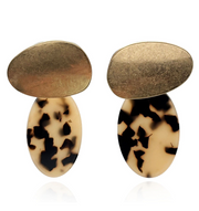 Michael Nash Chiara Gold & Tortoise Earrings