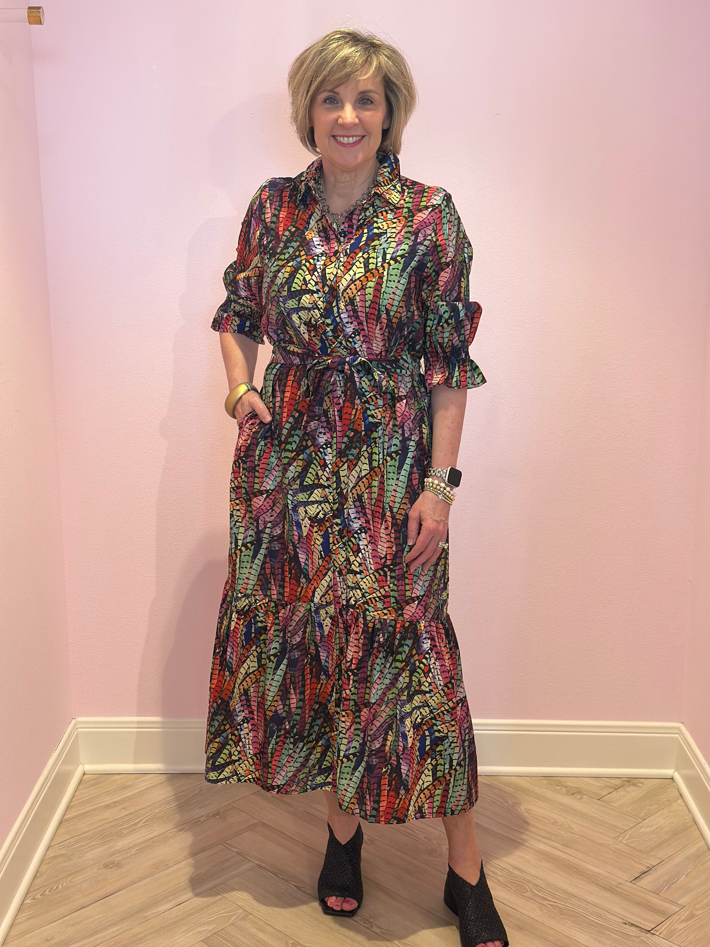 Boho Chic 1290248 Multicolor Dress