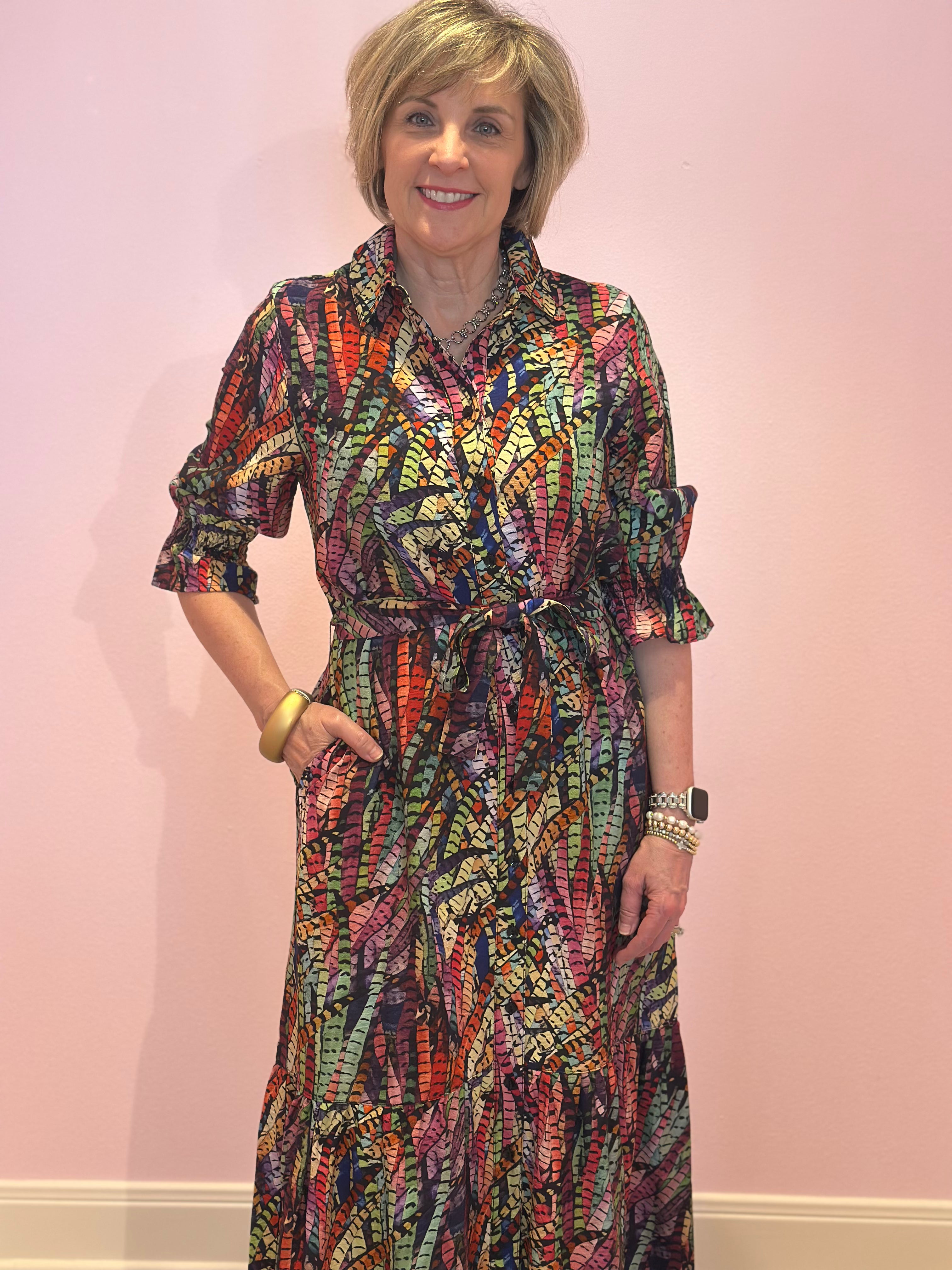 Boho Chic 1290248 Multicolor Dress