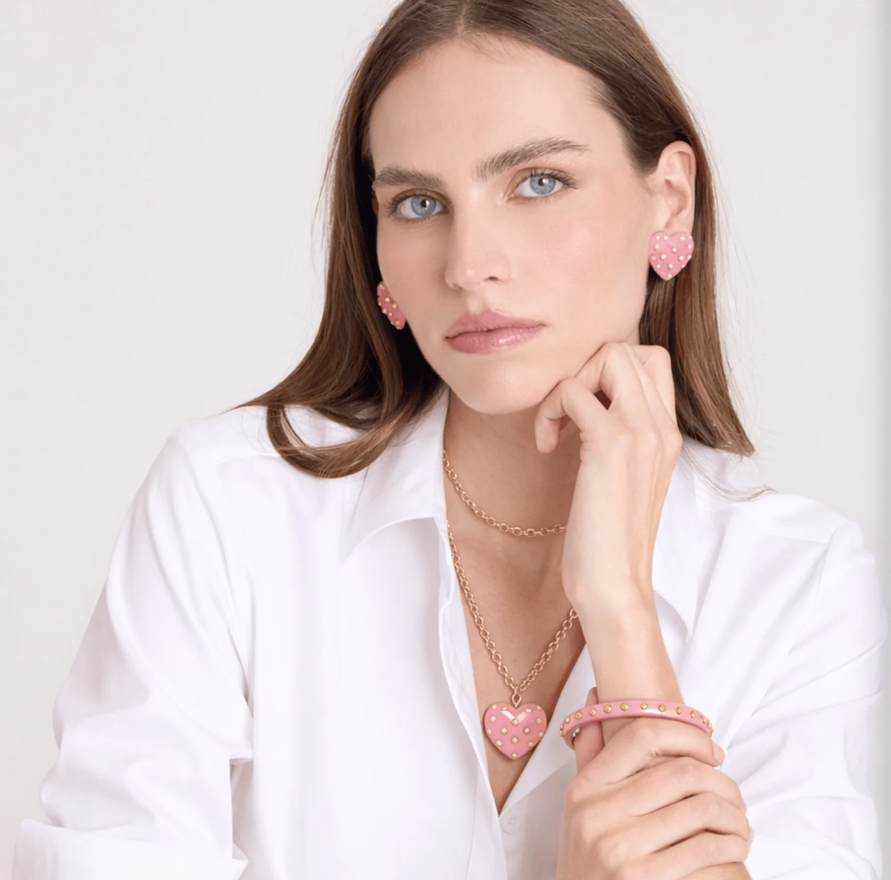 Michael Nash Clementine Rose Studded Bangle