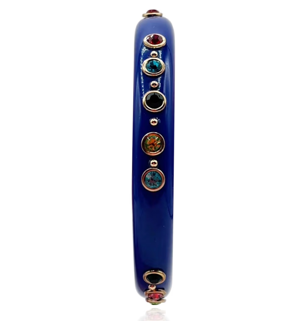 Michael Nash Navy Resin Studded Bangle