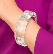 Michael Nash Susanna Crystal Faceted Acrylic Bangle