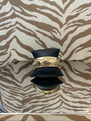 Lordane 14B6912 Warm Gold Sculpted Hinged Bracelet