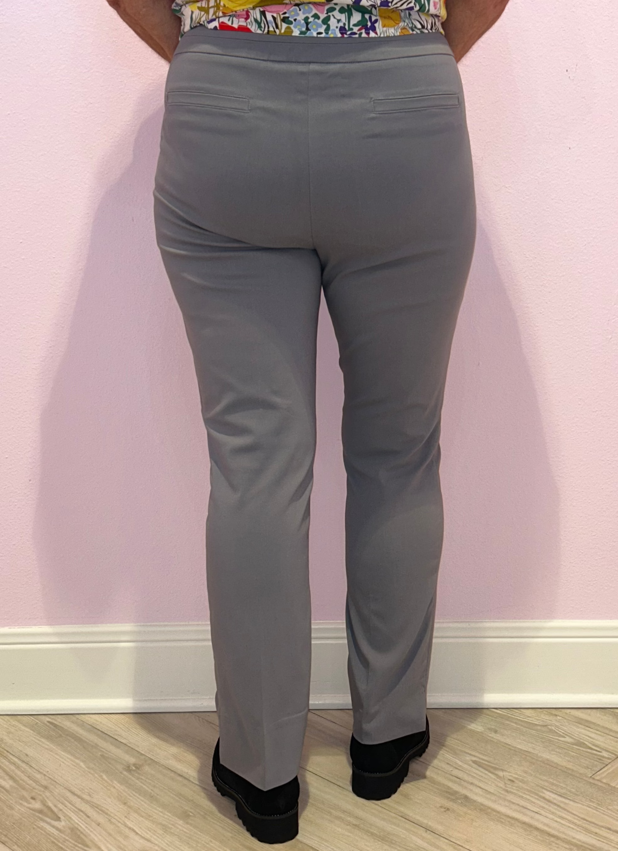 Renuar R1542 E730H Woven Pant Pewter