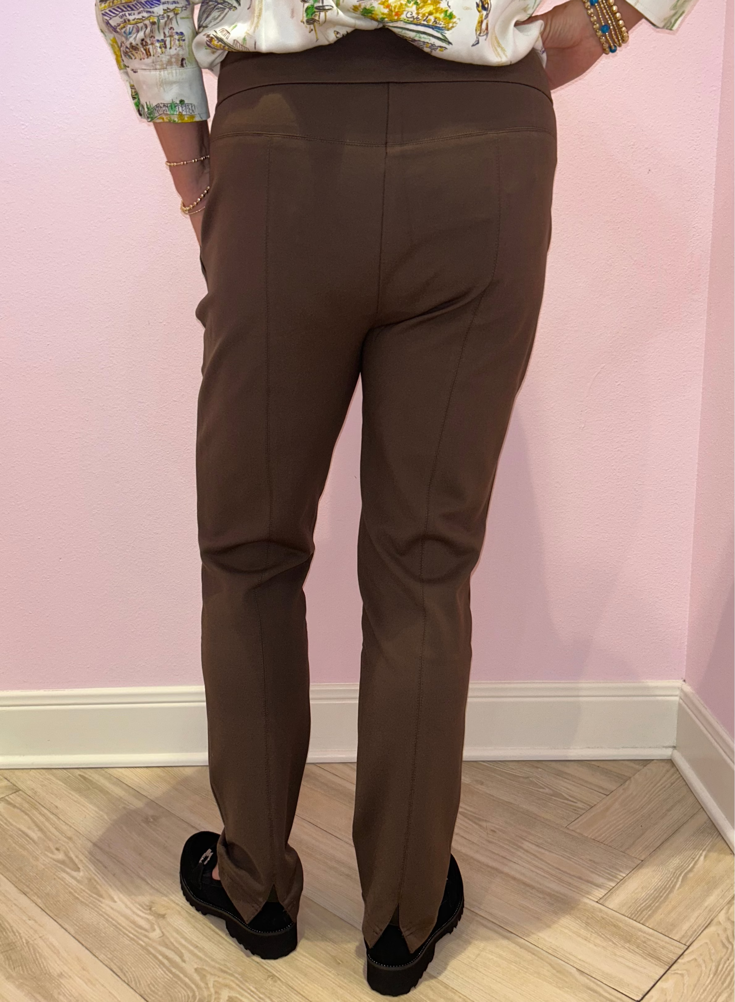 Renuar R1911 E906S Knit Pant Chocolate