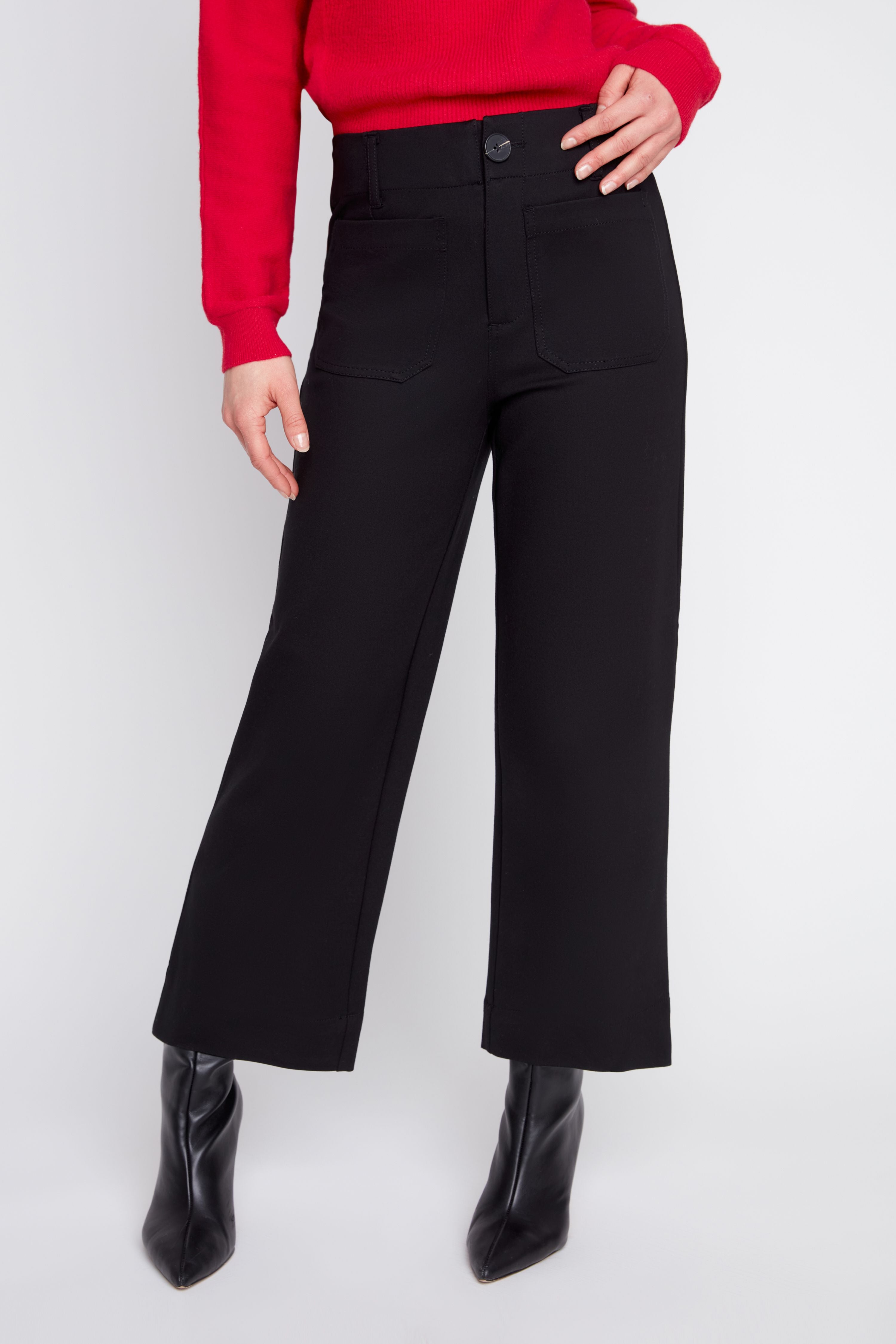 Renuar R11072 E906S Knit Pant Black