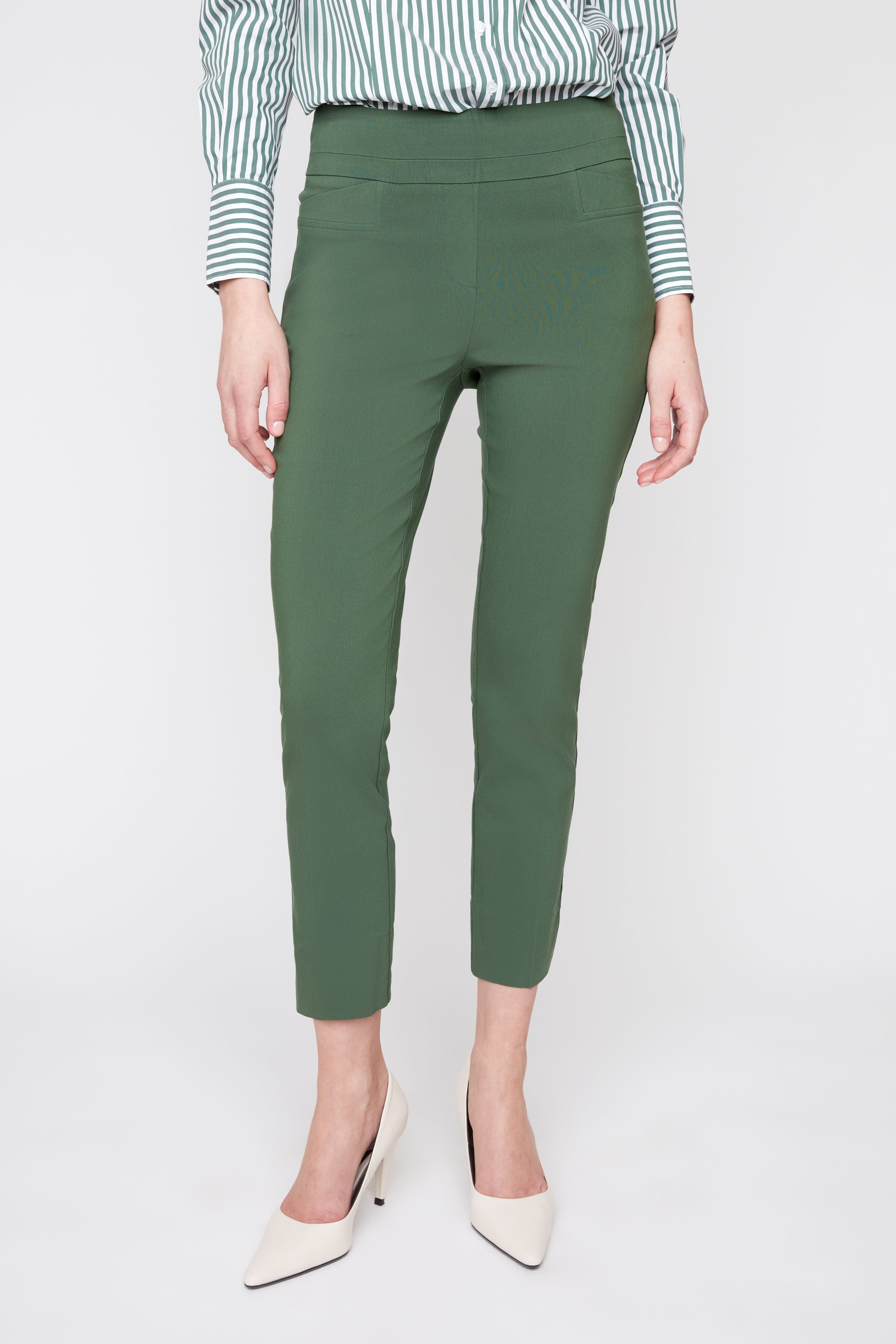 Renuar R1542 E730H Woven Pant Olive