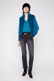 Renuar R3879L E3011 Knit Vest Deep Sea