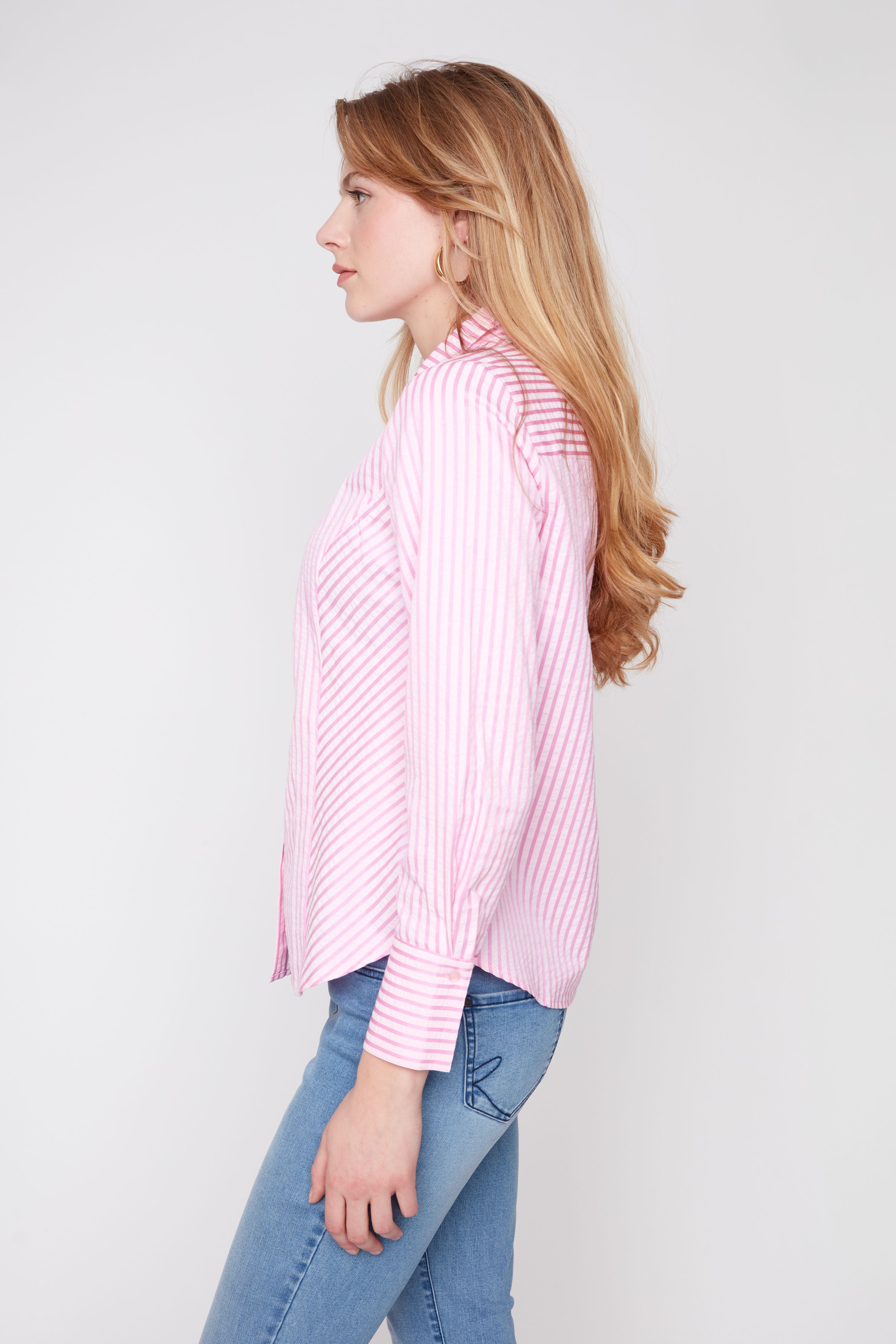 Renuar R5273 918 Woven Blouse Pinky Comb