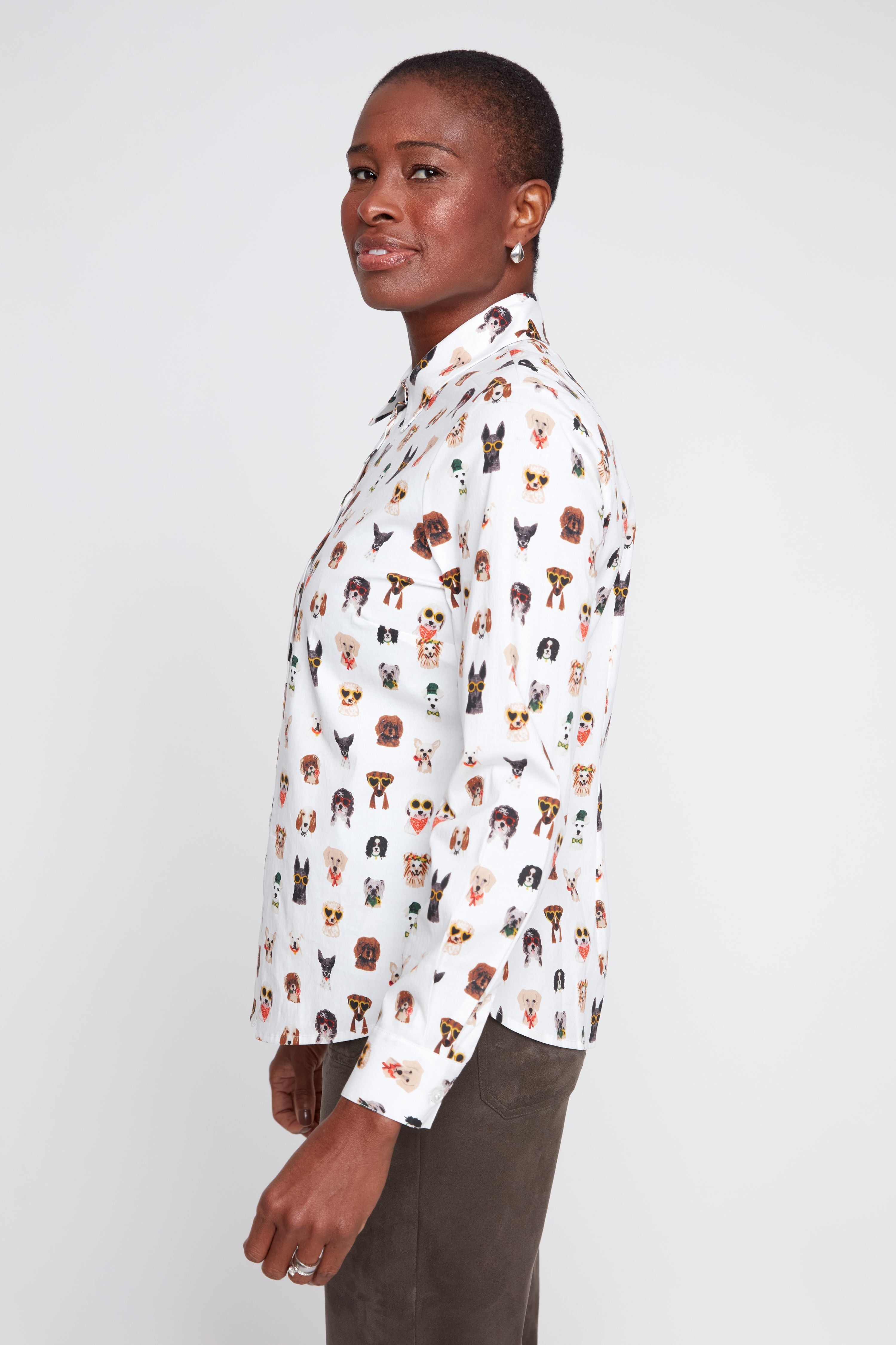 Renuar R5278 470 Woven Blouse Creme Comb