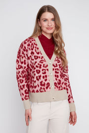 Renuar R6004 4785 Knit Sweater Claret Comb