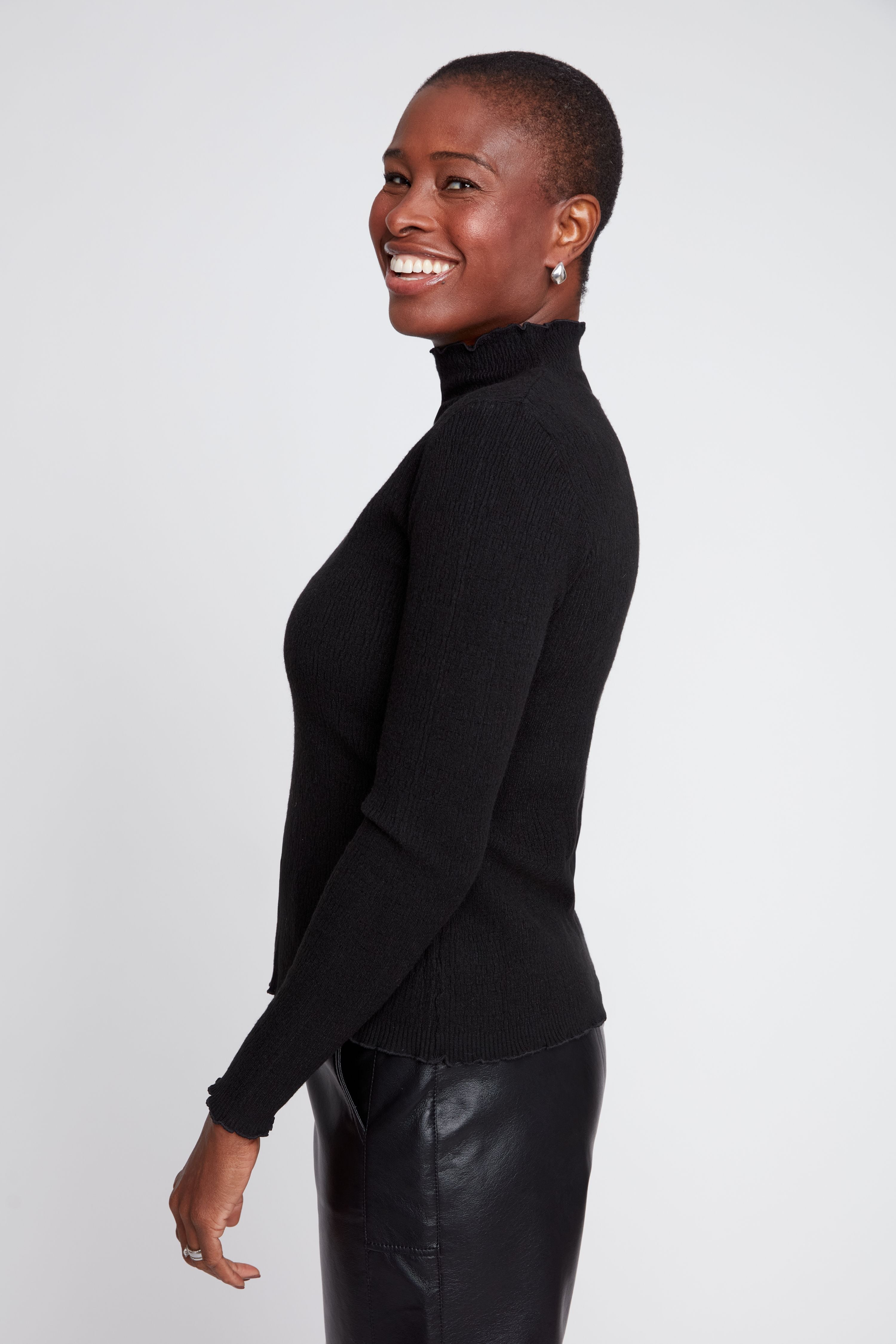 Renuar R6859 4301 Knit Sweater Black