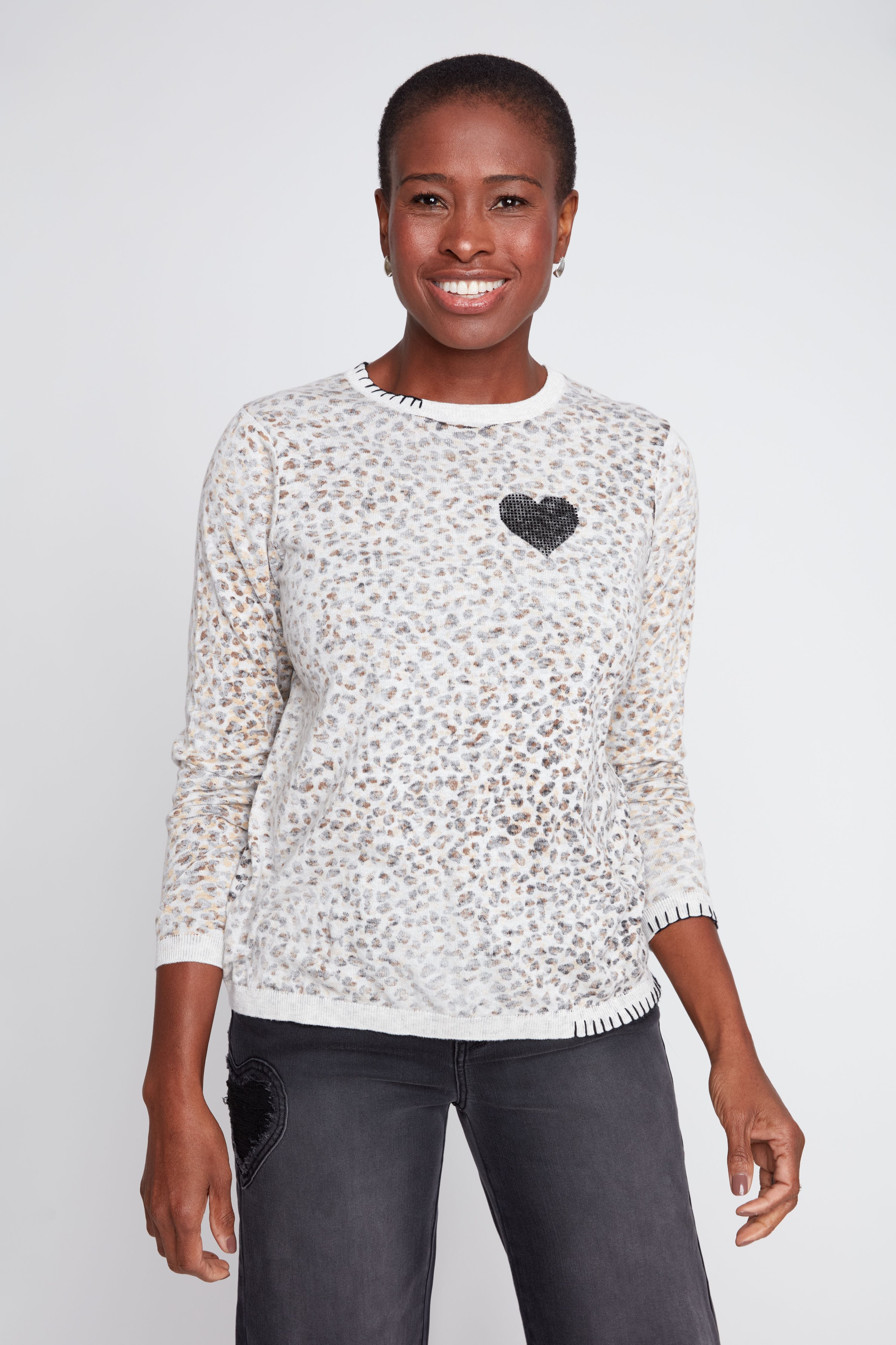 Renuar R6998 4131 Knit Sweater Animal