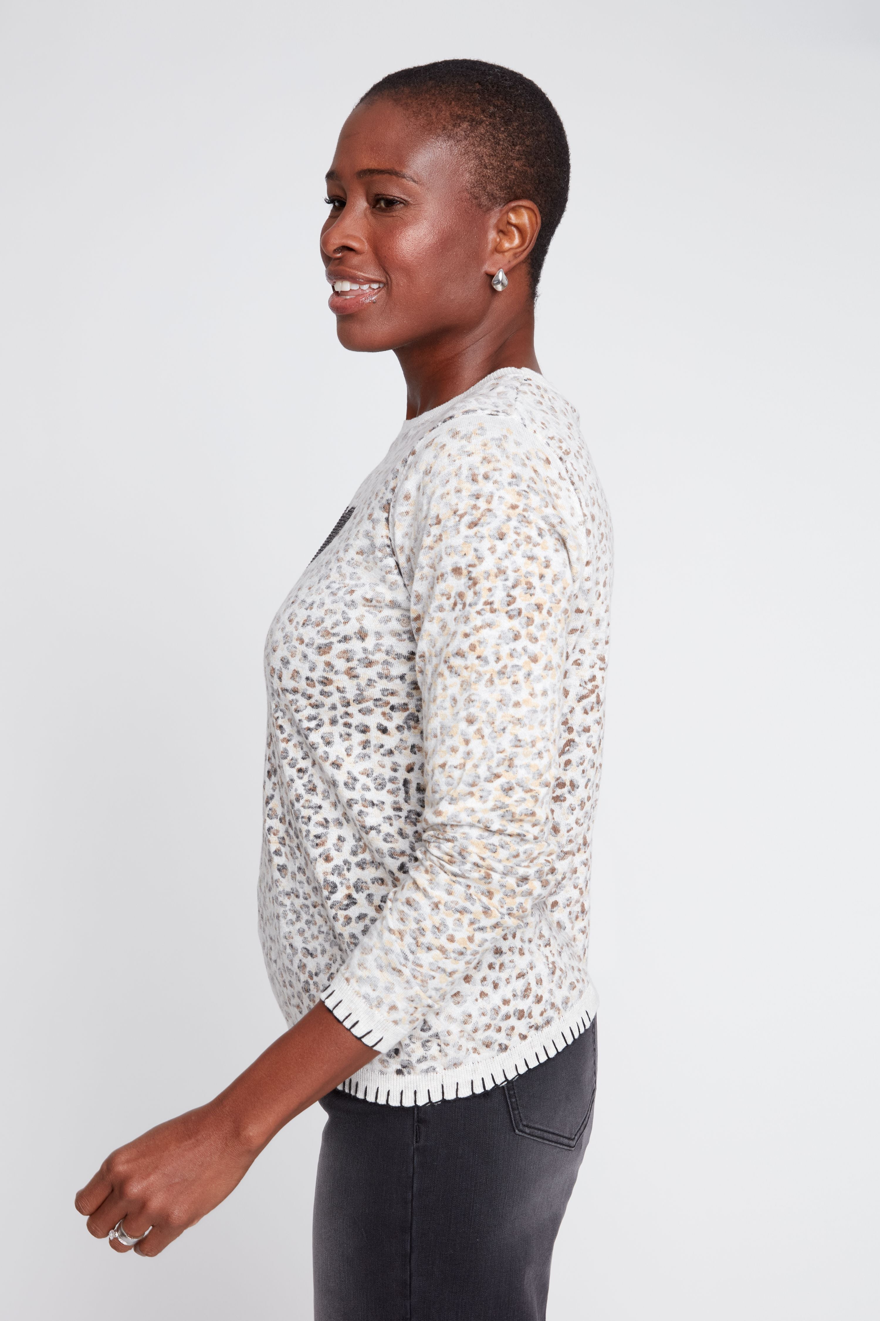 Renuar R6998 4131 Knit Sweater Animal