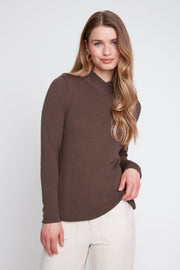 Renuar R7825 55K Knit Top Chocolate