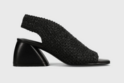 Vaneli Mayla Black Woven Straw