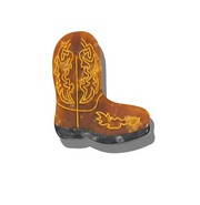 Solar Eclipse Brooch Pin - Cowboy Boot