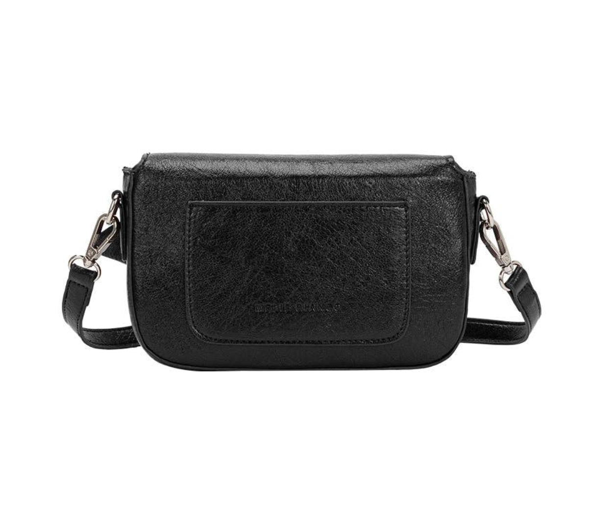 Melie Bianco YP8900K Faye Black Clutch Crossbody Bag