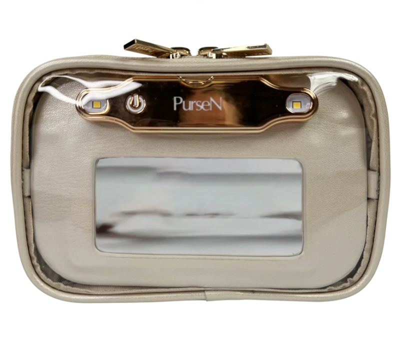 PurseN LMOPE Lighted Mirror Case Pearl