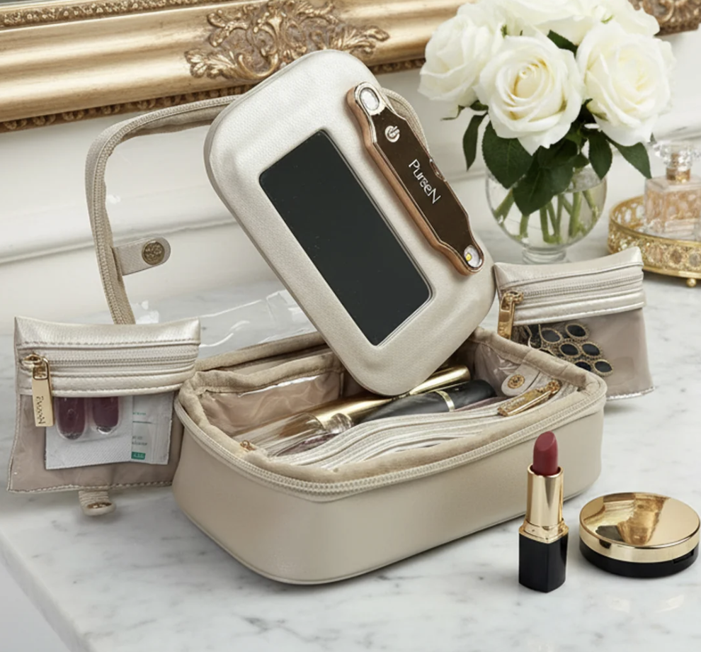 PurseN LMOPE Lighted Mirror Case Pearl