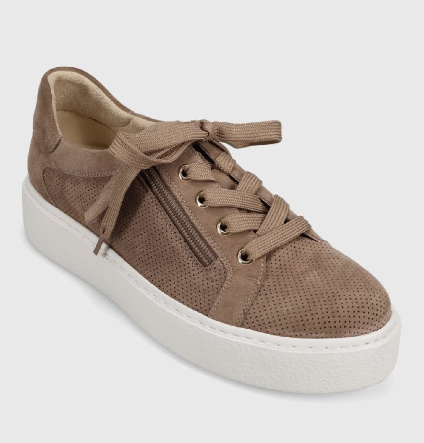 Vaneli Yohana Mink Taupe Suede