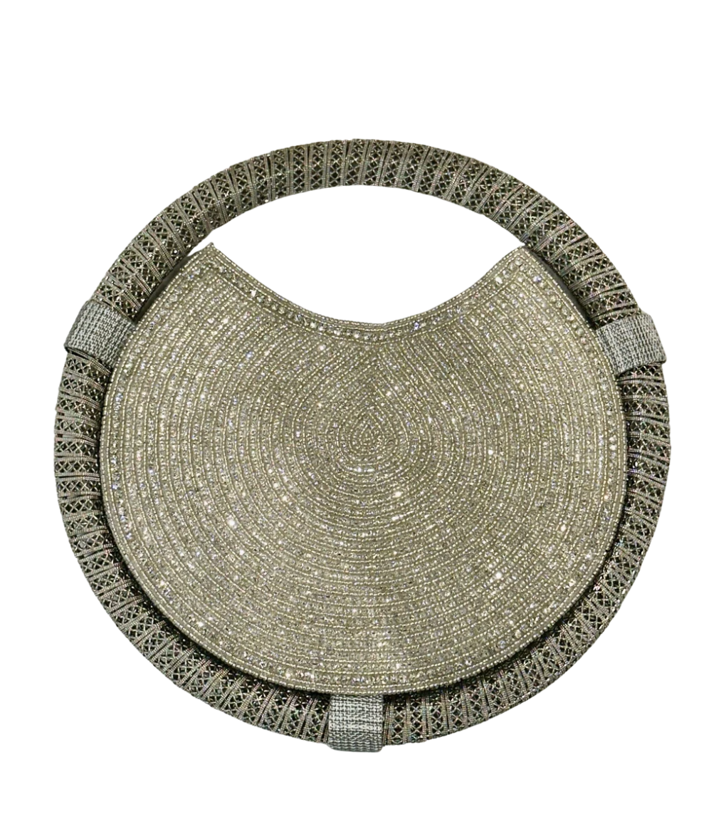 David Jeffrey DK-11040-SI Silver w/Silver Stones