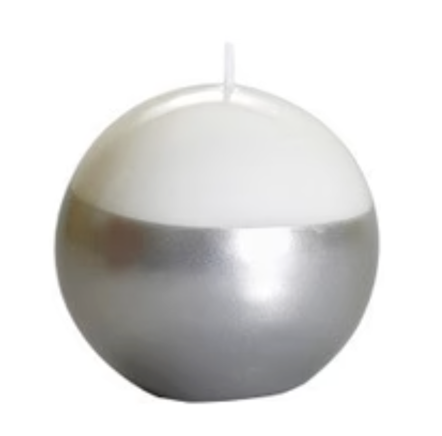 Graziani MES2G.095 Meloria Ball Candle D.120 Glamour Cream/Gold Medium