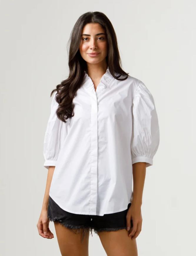 Holly Shae Laura Top - Solid White