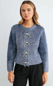 Joh 56341SW Stephanie Cardigan Denim Blue