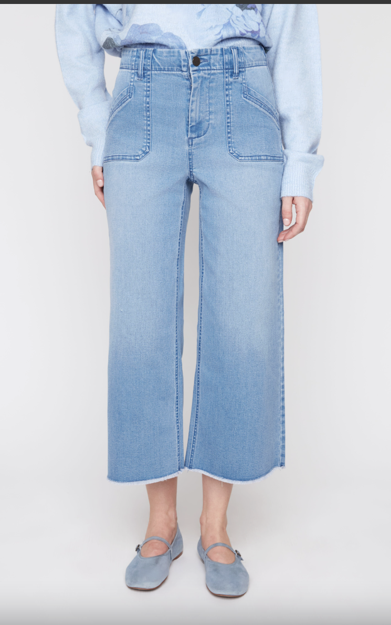Renuar R11023D E2141 blue wash woven pant