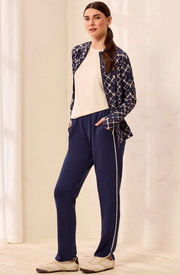 Tribal 3147O/3390 Pull on Ankle Pant w Pockets - jet blue